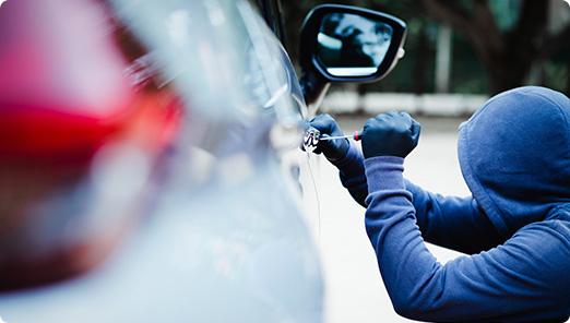 a person holding a car