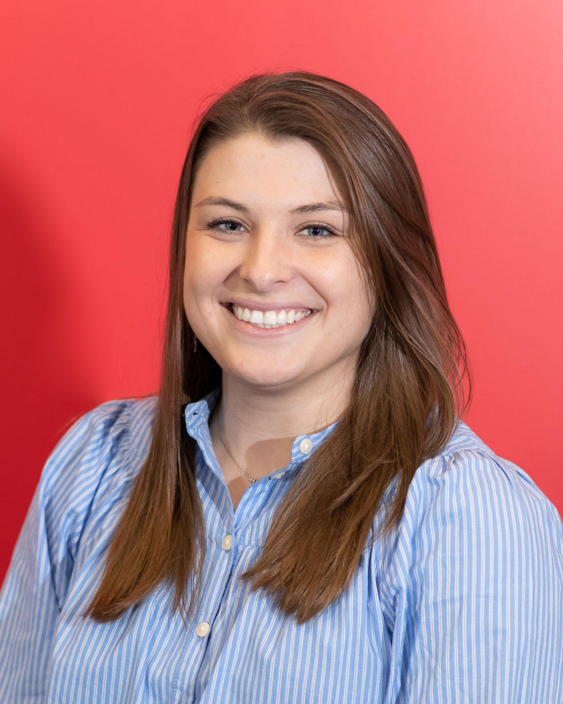 a woman smiling for the camera