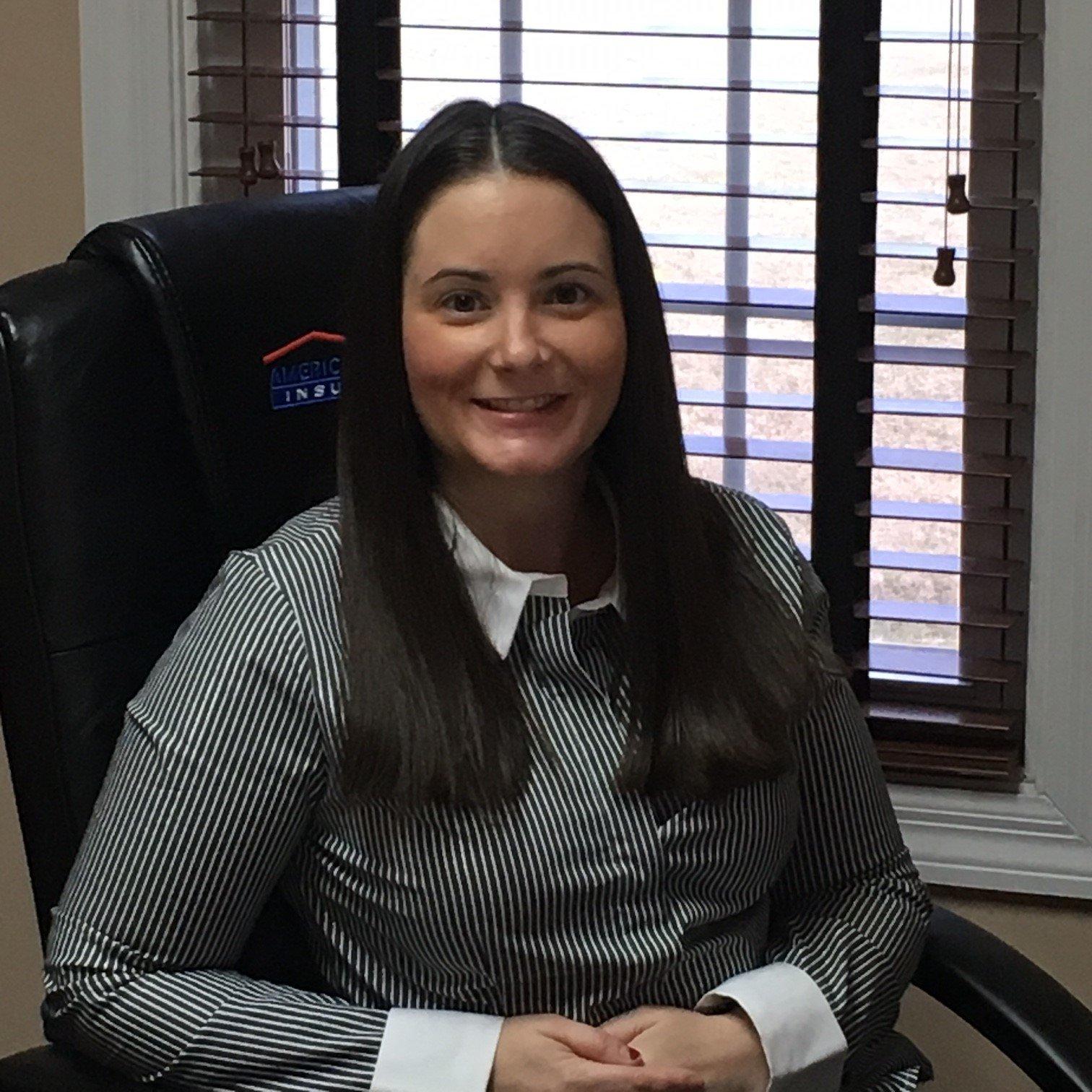 a woman sitting in a chair