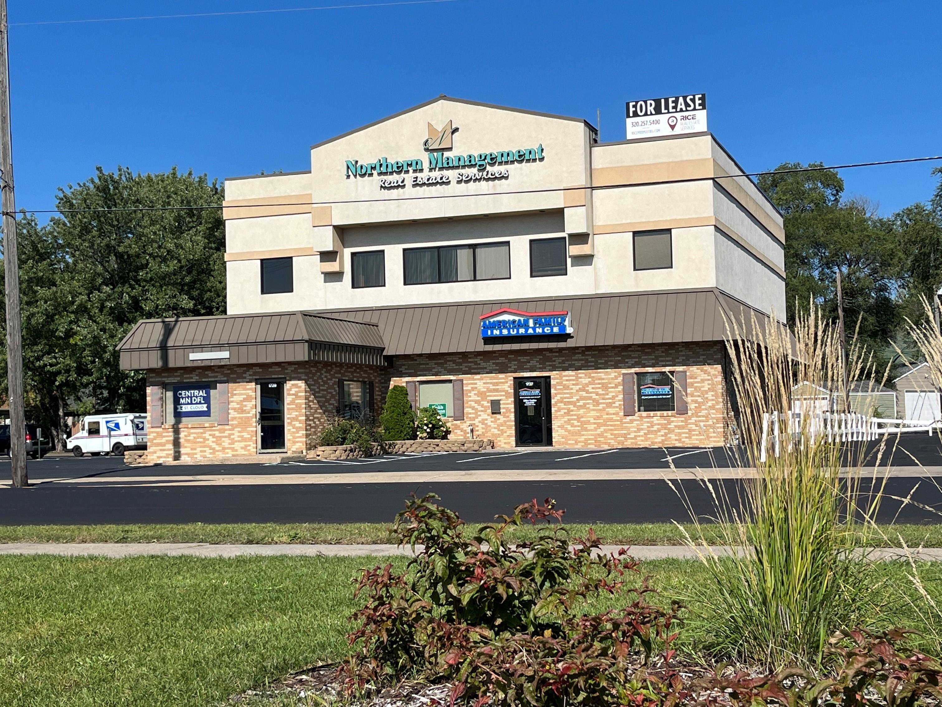 a building with a sign on it