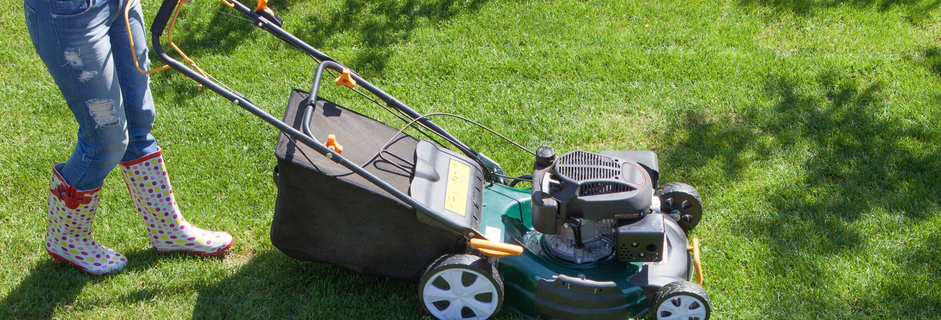 a lawnmower