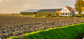 a house with a large yard